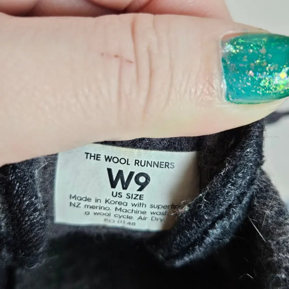 Allbirds The Wool Runners Natural Black Women's 9 Casual‎ Neutral